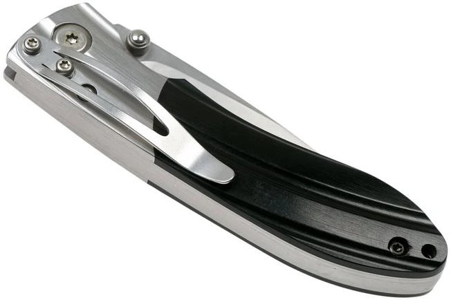 Mcusta MC-142G Ripple, SPG2 Black Pakka Wood Pocket Knife - Image 4