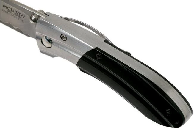 Mcusta MC-142G Ripple, SPG2 Black Pakka Wood Pocket Knife - Image 7