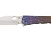 Medford 187 DP D2, Tumbled Drop Point, Bronze Violet Fade Lightning Handle, Flamed Hardware Pocket Knife