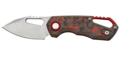 MKM Isonzo FX03-3CL Clip Point Stonewashed, Lava Flow Carbon Fibre Pocket Knife, Jesper Voxnaes Design