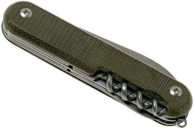 MKM Malga 6 Green Canvas Micarta MP06-GC Pocket Knife - Image 4