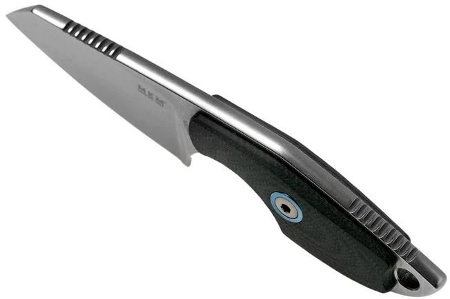 MKM Mikro 2 Wharncliffe, Stonewashed Black G10 Neck Knife, Jesper Voxnaes Design - Image 4