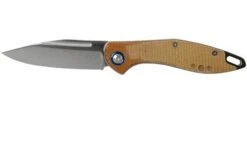 MKM Fara MY01-NC Natural Micarta Pocket Knife, Lucas Burnley Design
