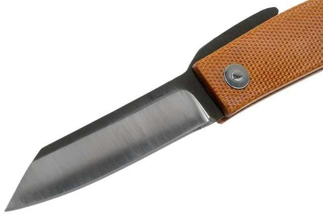 Ohta FK7 Higonokami-pocket Knife, Natural Canvas Micarta - Image 3