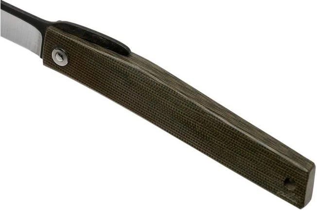 Ohta FK9 Higonokami-pocket Knife, Green Canvas Micarta - Image 7