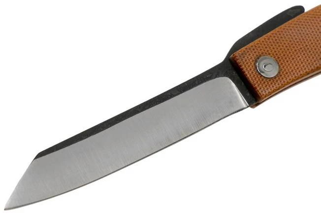 Ohta FK9 Higonokami-pocket Knife, Natural Canvas Micarta - Image 3