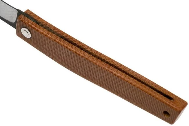 Ohta FK9 Higonokami-pocket Knife, Natural Canvas Micarta - Image 5