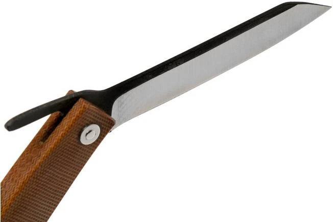 Ohta FK9 Higonokami-pocket Knife, Natural Canvas Micarta - Image 6