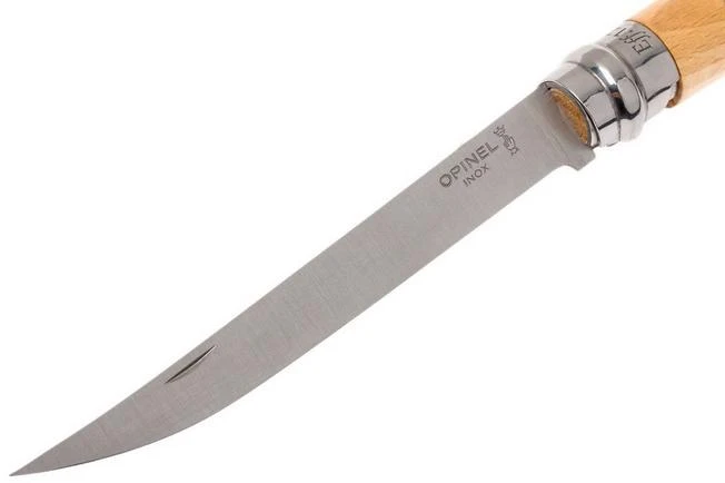 Opinel Pocket Knife No. 12 Slim Line, Stainless Steel, Beech - Image 3