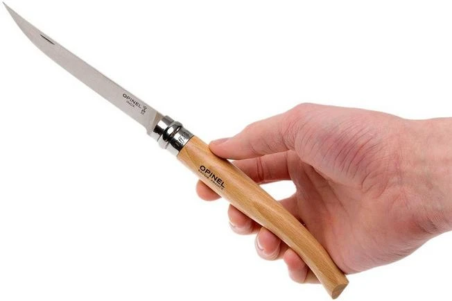 Opinel Pocket Knife No. 12 Slim Line, Stainless Steel, Beech - Image 7