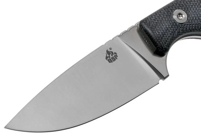 QSP Knife Workaholic QS124-B SK03 Black Micarta Fixed Knife - Image 3