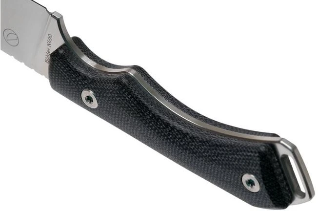 QSP Knife Workaholic QS124-B SK03 Black Micarta Fixed Knife - Image 4