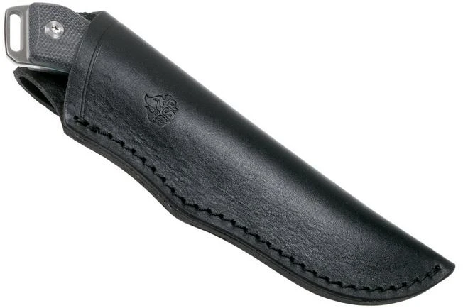 QSP Knife Workaholic QS124-B SK03 Black Micarta Fixed Knife - Image 6