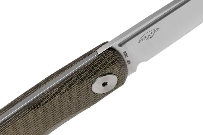 Real Steel Luna Premium II M390, Green Micarta 7006P Knivesandtools Exclusive Slipjoint Pocket Knife - Image 6