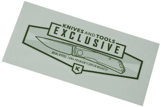 Real Steel Luna Premium II M390, Green Micarta 7006P Knivesandtools Exclusive Slipjoint Pocket Knife - Image 8