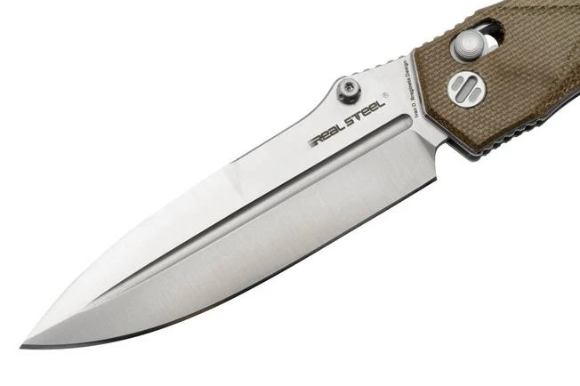 Real Steel Muninn 7751GM Green Micarta, Satin VG-10, Pocket Knife - Image 3