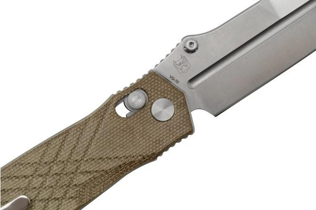 Real Steel Muninn 7751GM Green Micarta, Satin VG-10, Pocket Knife - Image 5