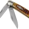 Rough Ryder Copperhead Amber Bone RR043 Slipjoint Pocket Knife