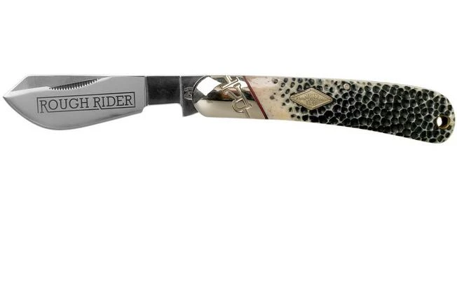 Rough Ryder Buckshot Bone Cotton Sampler RR1728 Pocket Knife