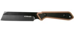 Schrade Cleaver Fixed Knife 4.25" 1124288 Tan & Black FRN