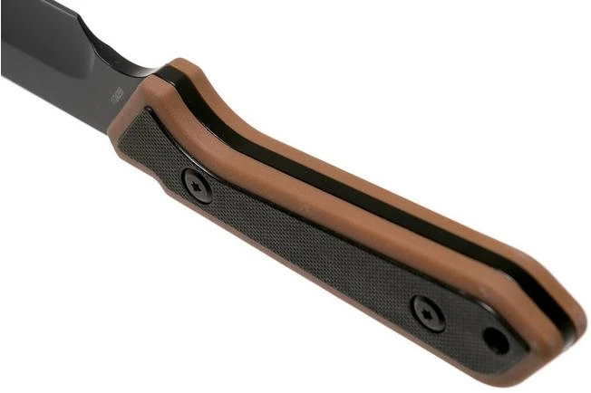 Schrade Cleaver Fixed Knife 4.25" 1124288 Tan & Black FRN - Image 4