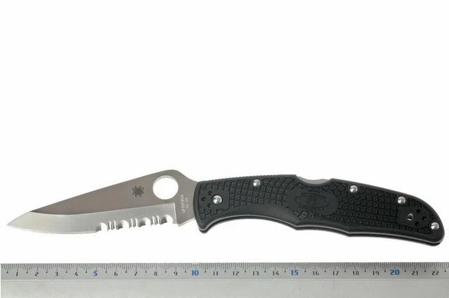Spyderco Endura 4 C10PSBK Partly Serrated Pocket Knife - Image 5
