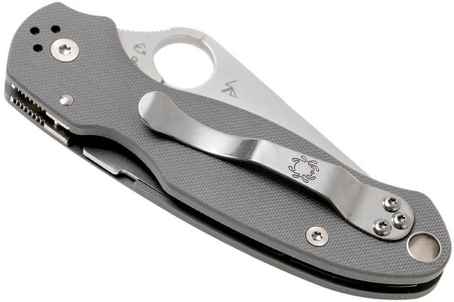 Spyderco Para 3 Maxamet Grey C223GPDGY Pocket Knife - Image 4