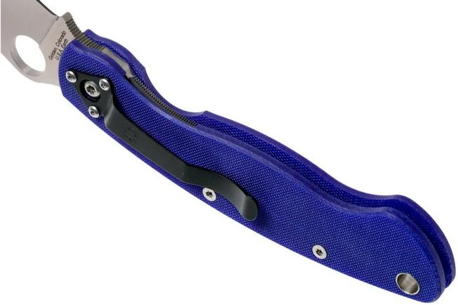 Spyderco Military S110V Dark Blue C36GPDBL Pocket Knife - Image 5