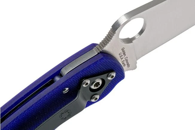 Spyderco Military S110V Dark Blue C36GPDBL Pocket Knife - Image 6