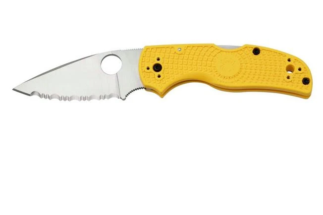 Spyderco Native 5 Salt C41SYL5 Serrated Pocket Knife