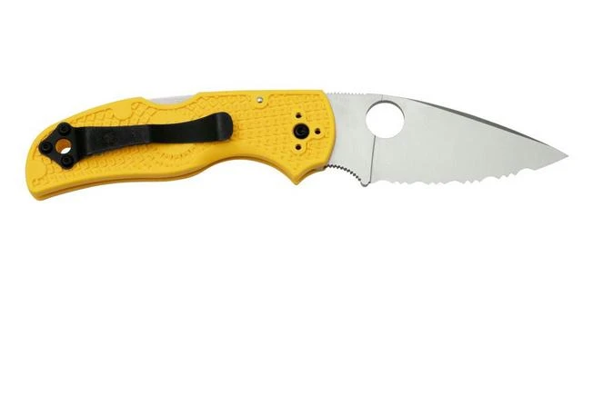 Spyderco Native 5 Salt C41SYL5 Serrated Pocket Knife - Image 2