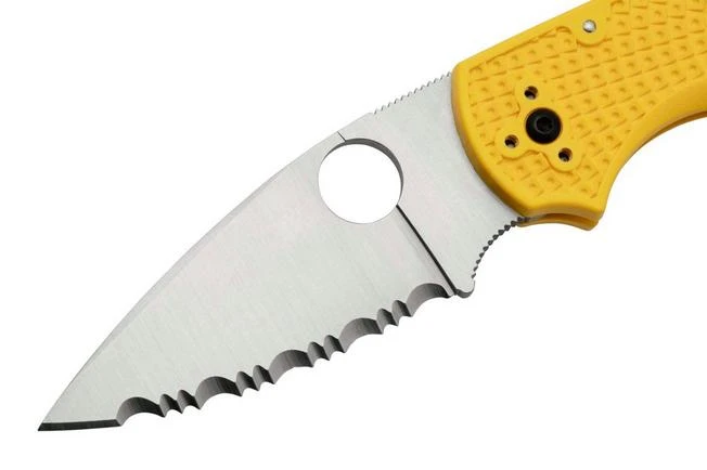 Spyderco Native 5 Salt C41SYL5 Serrated Pocket Knife - Image 3