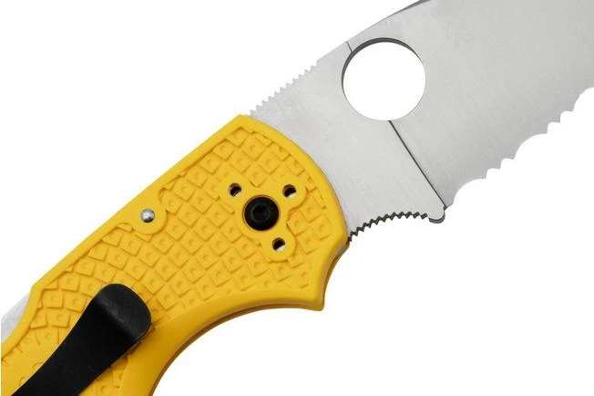 Spyderco Native 5 Salt C41SYL5 Serrated Pocket Knife - Image 5