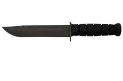 Spartan KA-BAR SB54 CPM MagnaCut, Black, Black Leather Sheath, Fixed Knife