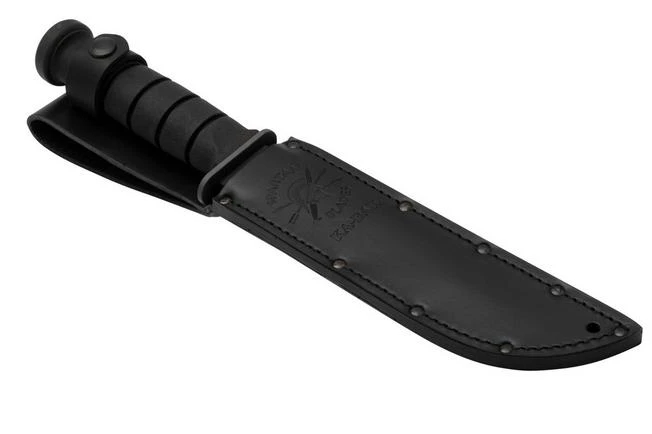Spartan KA-BAR SB54 CPM MagnaCut, Black, Black Leather Sheath, Fixed Knife - Image 6