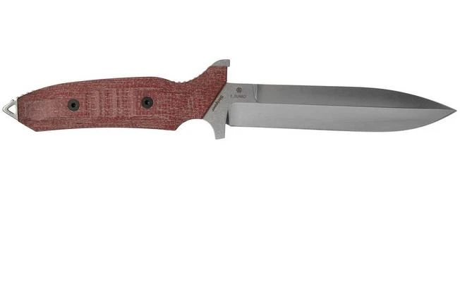 Viper Fearless VT4018CR Sleipner Stonewashed, Red Canvas Micarta, Fixed Knife, Rumici Design - Image 2