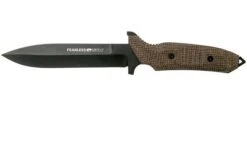Viper Fearless VT4020CM Sleipner DLC, Brown Canvas Micarta, Fixed Knife, Rumici Design