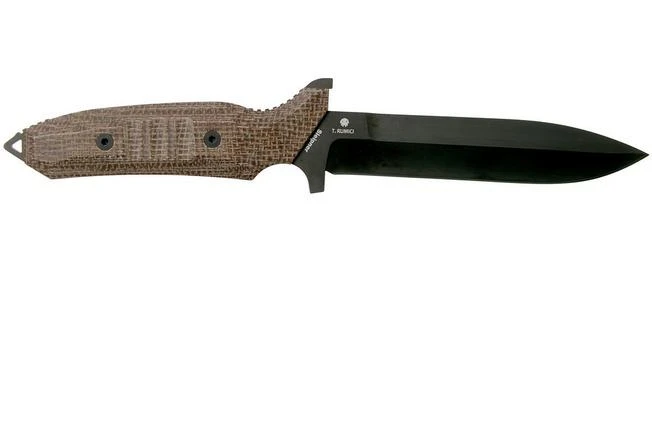 Viper Fearless VT4020CM Sleipner DLC, Brown Canvas Micarta, Fixed Knife, Rumici Design - Image 2