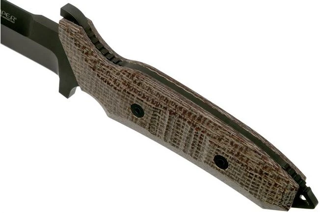 Viper Fearless VT4020CM Sleipner DLC, Brown Canvas Micarta, Fixed Knife, Rumici Design - Image 5