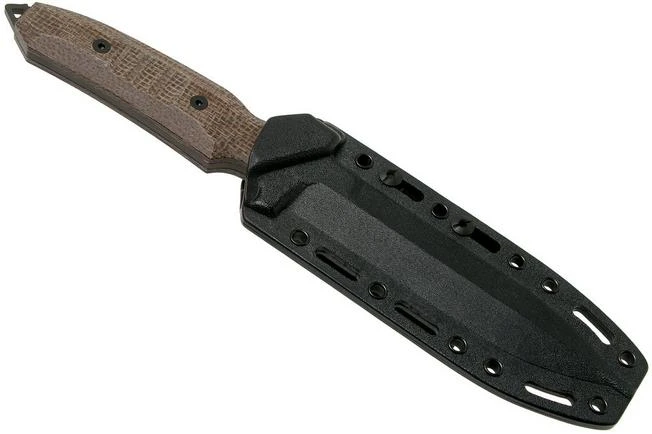 Viper Fearless VT4020CM Sleipner DLC, Brown Canvas Micarta, Fixed Knife, Rumici Design - Image 6