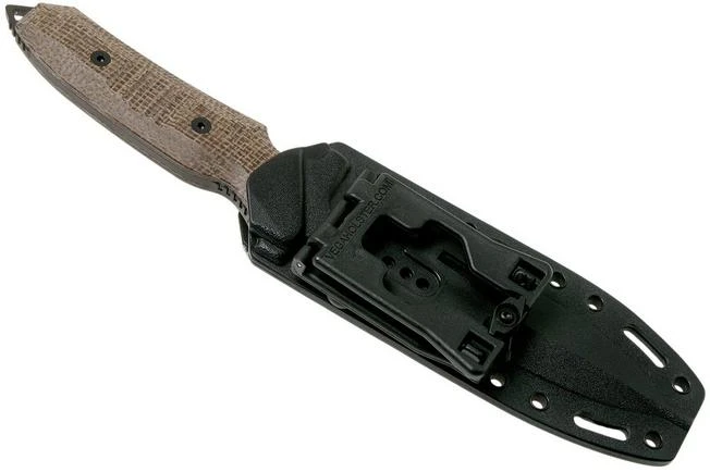 Viper Fearless VT4020CM Sleipner DLC, Brown Canvas Micarta, Fixed Knife, Rumici Design - Image 7