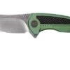 WE Knife 717F Valiant Green Ti, Carbon Fibre, Stonewashed, Pocket Knife
