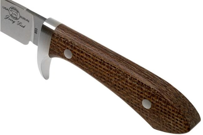 White River Knives Sendero Classic Hunting Knife Natural Burlap Micarta, Jerry Fisk Design - Image 5
