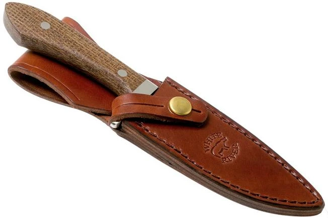 White River Knives Sendero Classic Hunting Knife Natural Burlap Micarta, Jerry Fisk Design - Image 6