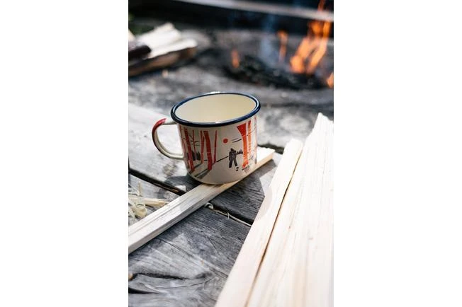 Knivesandtools Enamel Mug E-MG-L-01, Large 10 Cm, Enamel Mug - Image 5